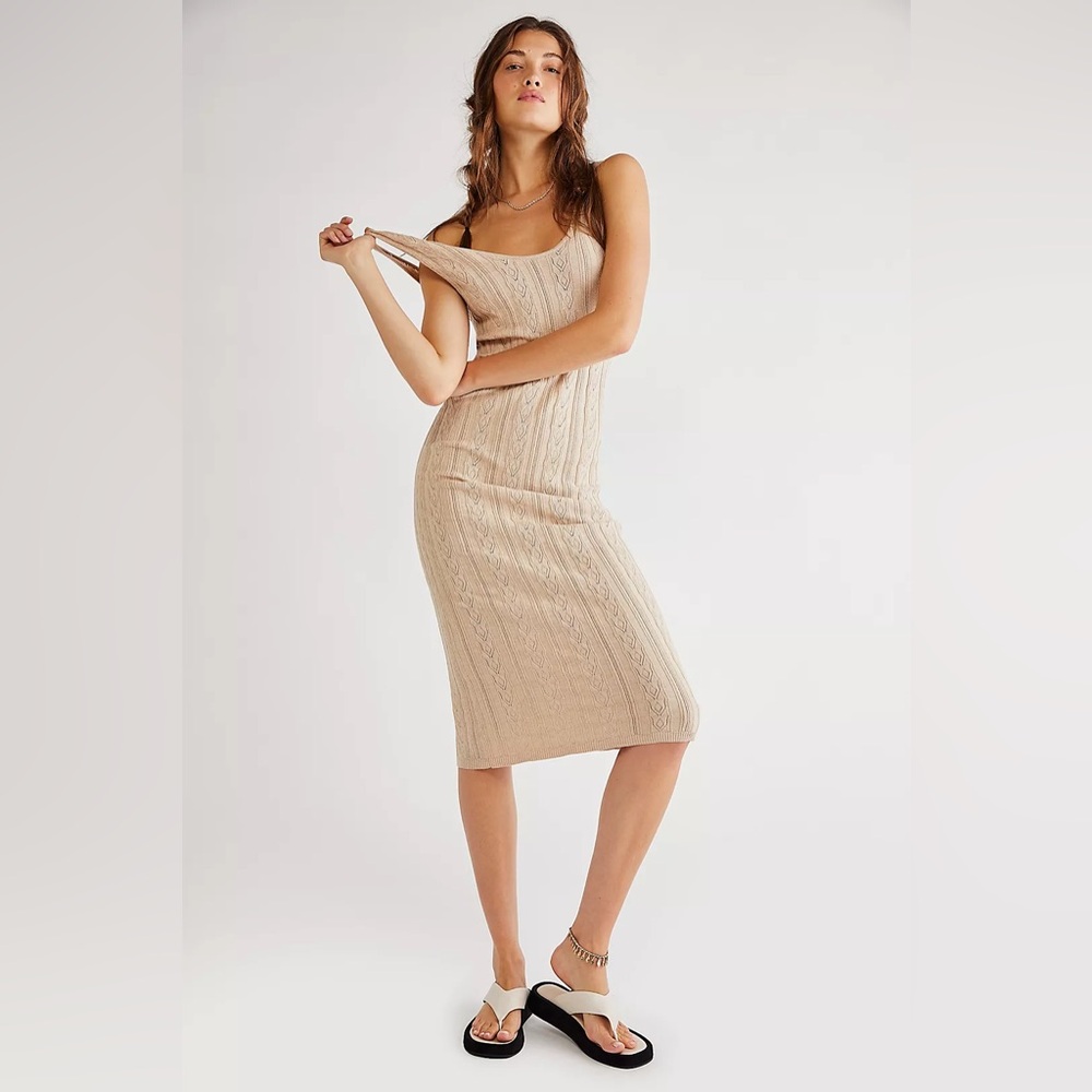 NWOT Spell Frenchie Rib Midi Dress Size Medium